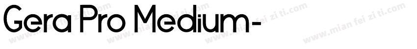 Gera Pro Medium字体转换